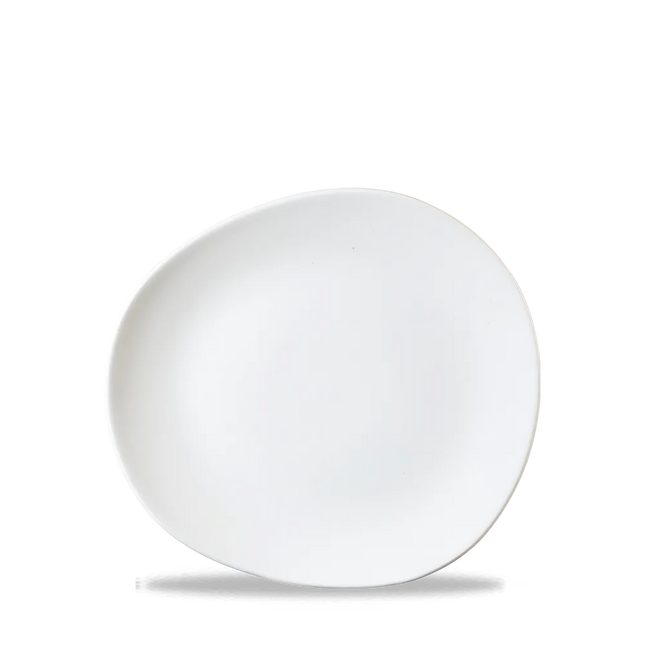 White Round Trace Plate 21cm 12/box