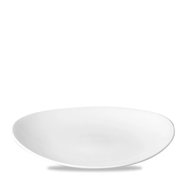 White Orbit Oval Coupe Plate 32cm 12/box