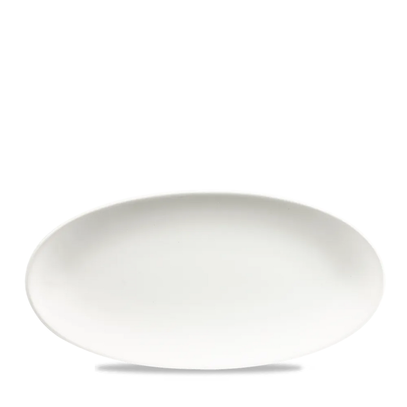 White Oval Chefs Plate 11 4/5X5 3/4" 12/box