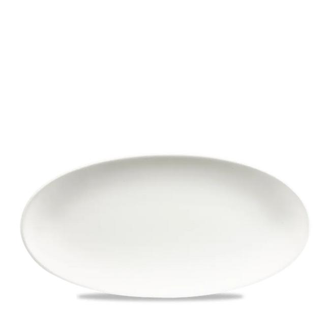 White Oval Chefs Plate 29.9 x 15cm 12/box