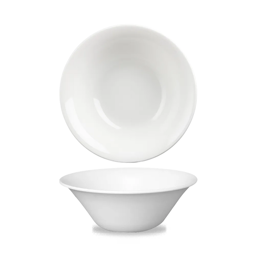 White Med Medium Salad Bowl 21cm 12/box