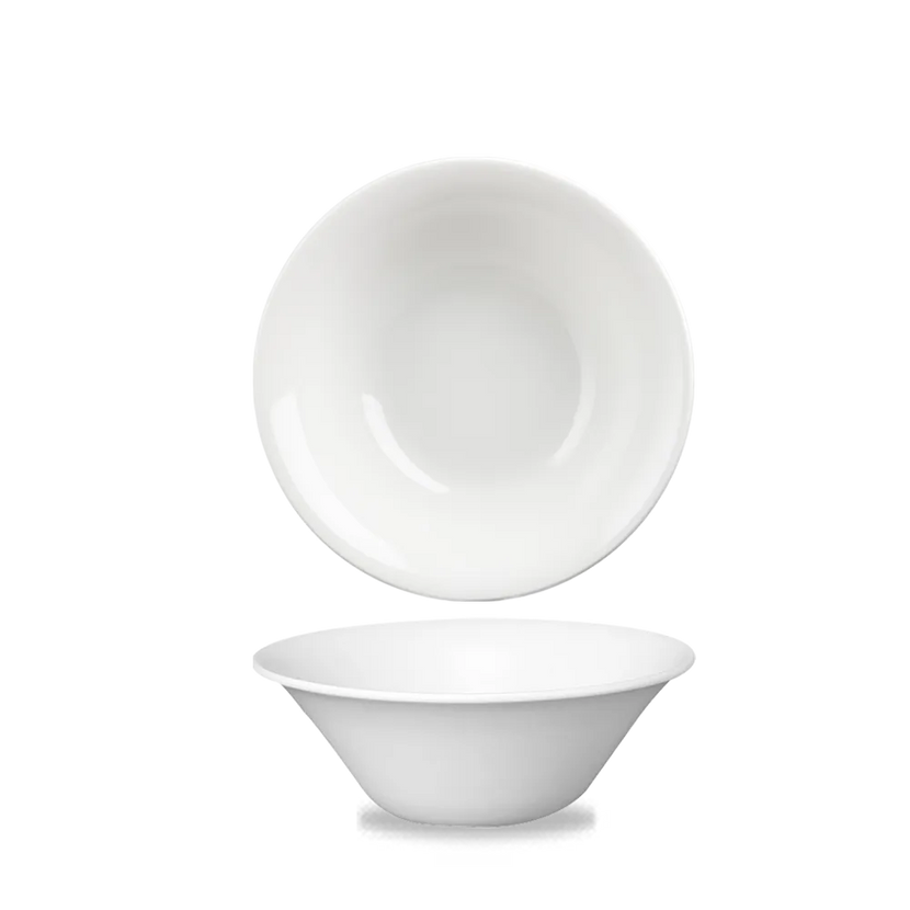 White Med Small Salad Bowl 17cm 12/box