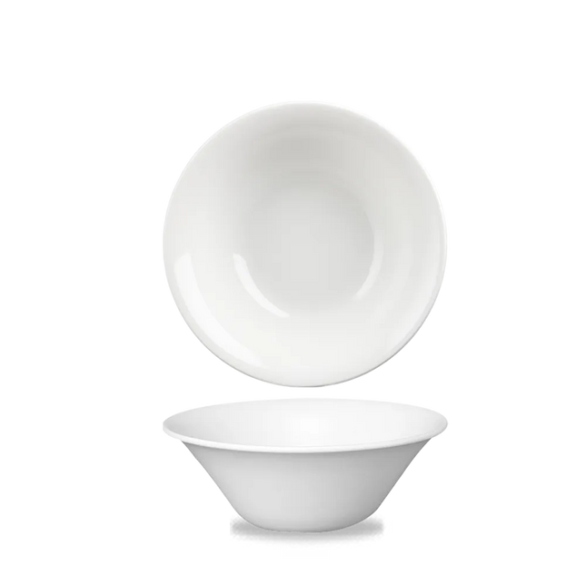 White Med Small Salad Bowl 17cm 12/box