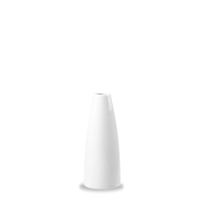 White Profile Bud Vase 13cm 6/box