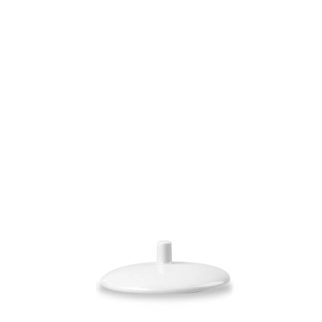White Profile Sugar Lid 10cm 12/box