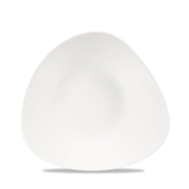 White Triangle Shallow Bowl 27.2 x 26.7cm 12/box