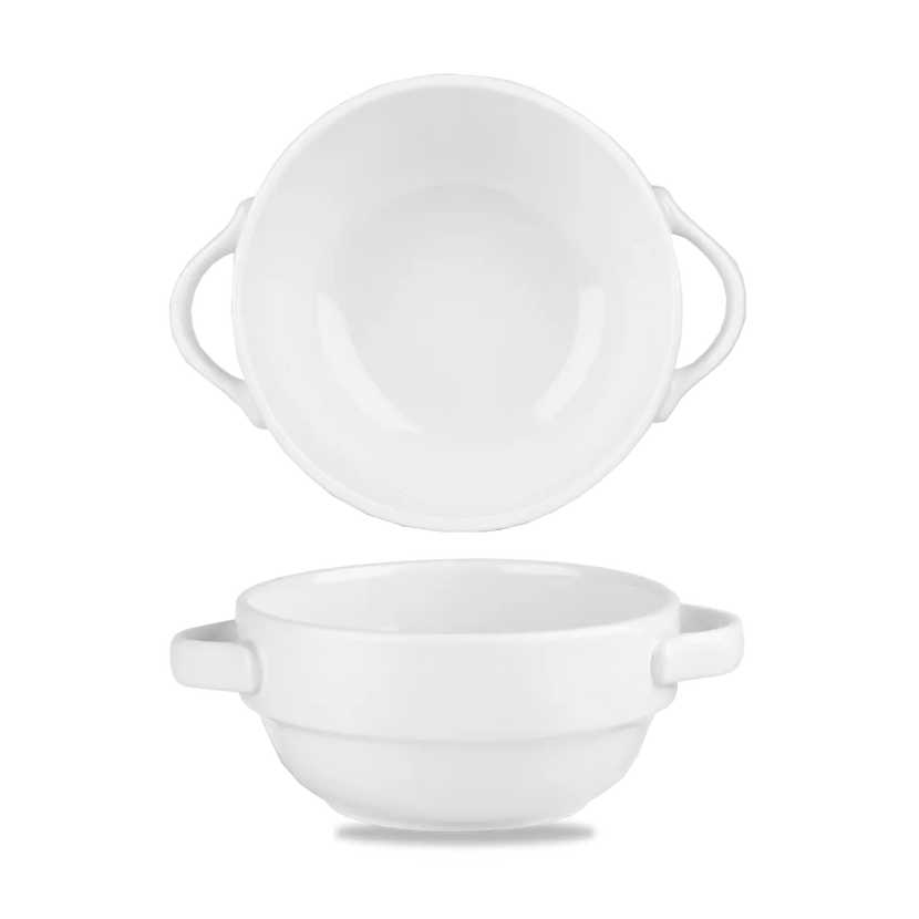 White Handled Stacking Bowl 373ml 6/box