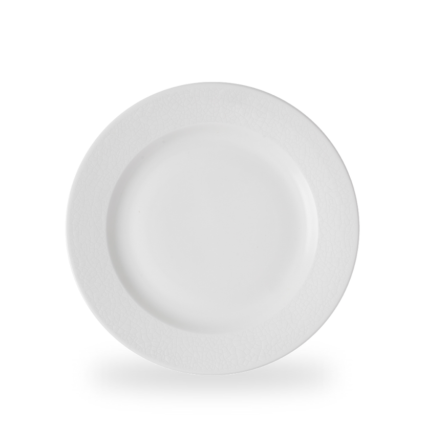 Viana Profile Footed Plate 27,6 cm – wit porseleinen bord met verhoogde voet – Churchill – 12 stuks

