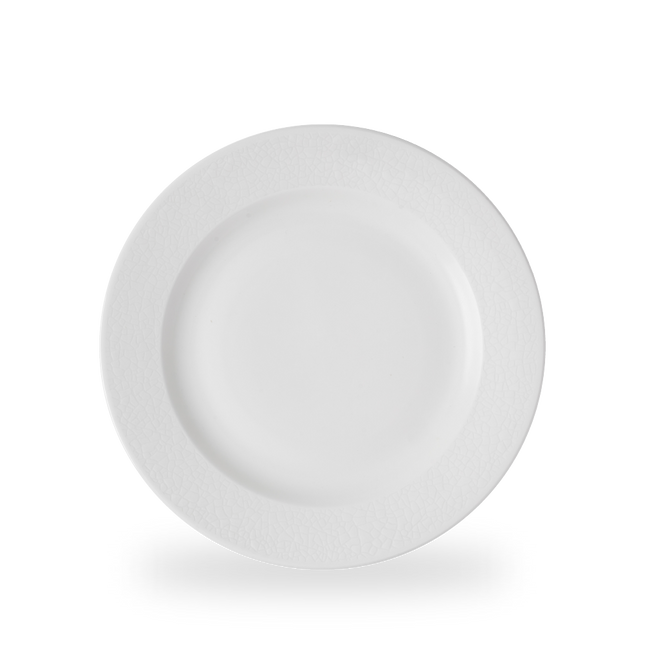 Viana Profile Footed Plate 27,6 cm – wit porseleinen bord met verhoogde voet – Churchill – 12 stuks

