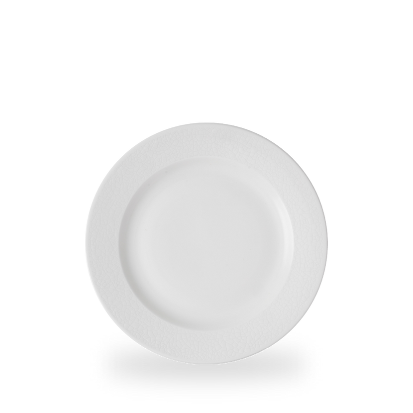 Viana Profile Footed Plate 23 cm – wit porseleinen bord met voet – Churchill – 12 stuks

