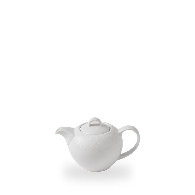 Viana Profile Beverage Pot 426 ml – witte porseleinen kan met reliëf – Churchill – set van 4

