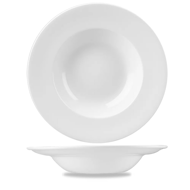 White Profile Wide Rim Bowl Large 28cm 12/box