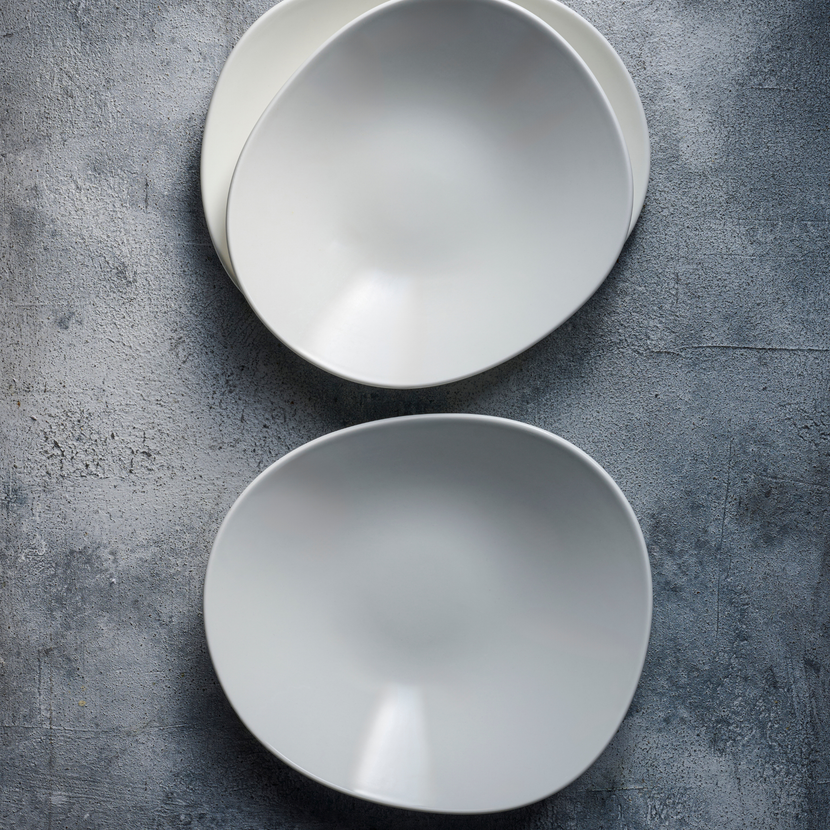 White Opal Organic Plate 28 X 23,5 cm 12/box