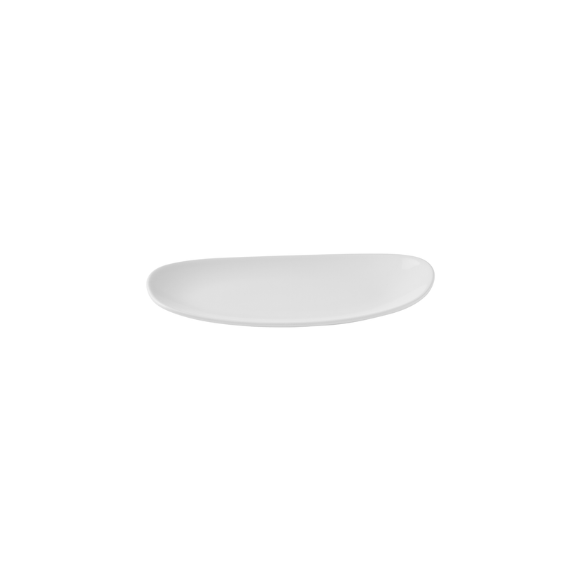 White Opal Organic Oblong Plate 22 x 13 cm 12/box