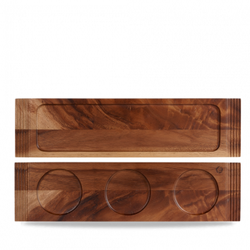 Wood Double Handle Board 49.5 x 13cm 4/box