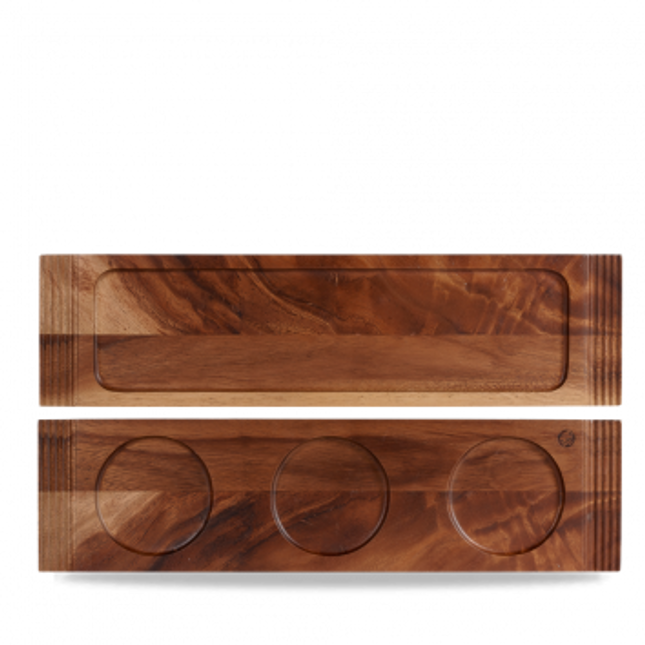 Wood Double Handle Board 49.5 x 13cm 4/box