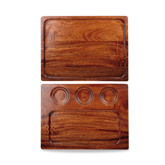 Wood Square Deli Board 32.6cmx24 cm 4/box