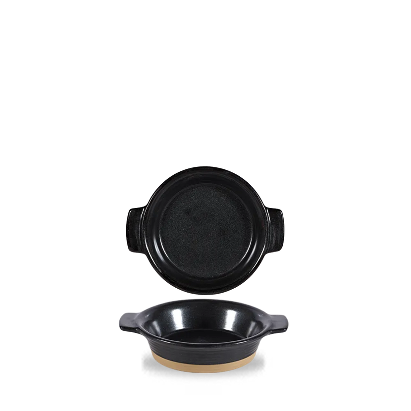 Black Igneous Individual Dish 5.5" 6/box