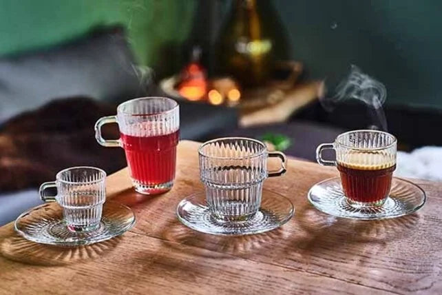 Barshine Theeglas/Mug Ondertas ø 14 cm 6/box