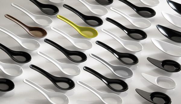 Party spoon -HONG KONG- 13,5 x 4,5 cm, h: 4,5 cm