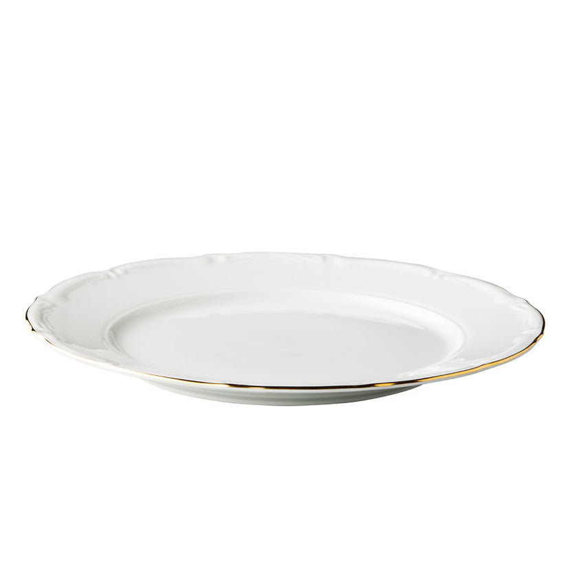 Maria Theresa bord  goud 28 cm 6/box