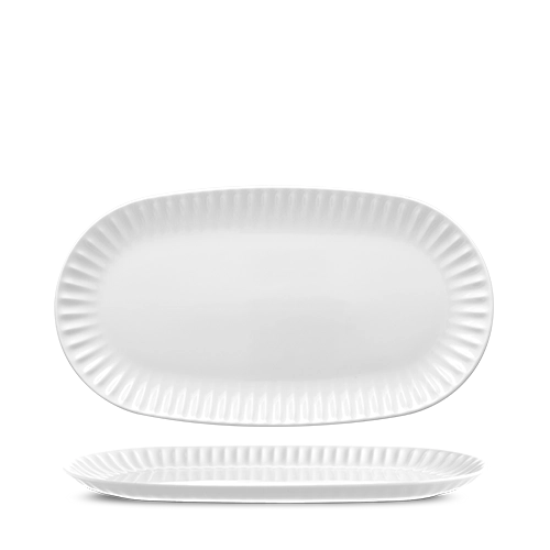 Ribby White Plate 37 cm 1/box
