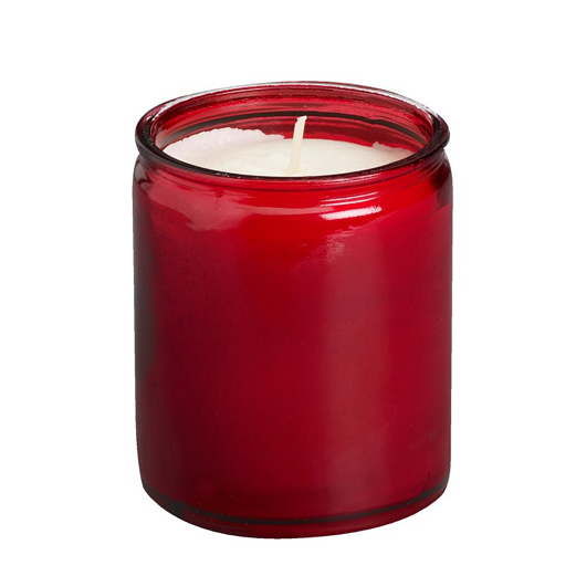 Star Light glass, Burning time 50 hours, Red, box of 30