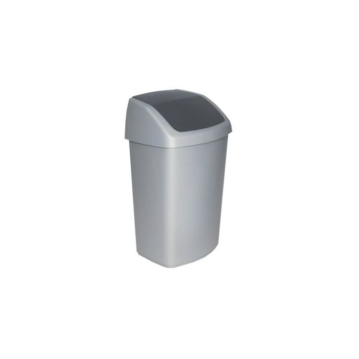 Swing Afvalbak Curver 50 liter Zilver/Antraciet