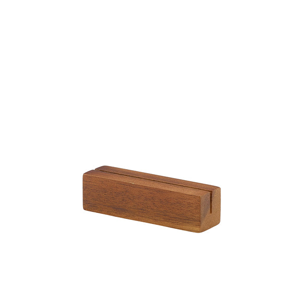 Acacia Wood Sign Holder 9 x 2,5 cm 12/box
