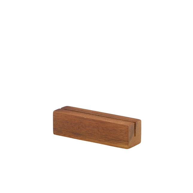 Acacia Wood Sign Holder 9 x 2,5 cm 12/box