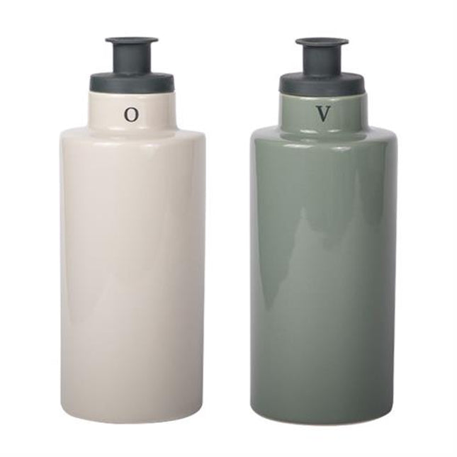 Oil &amp; Vinegar with silicone pourer beige/green
