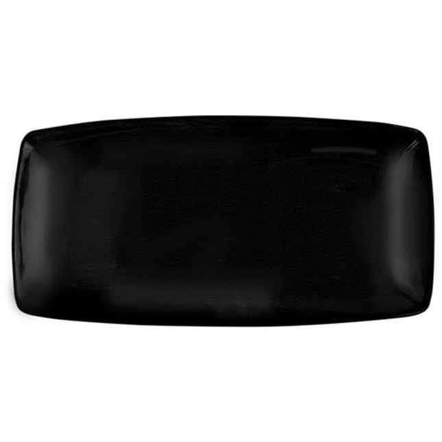 Ming Plate Rectangular 35 cm Black 4/box