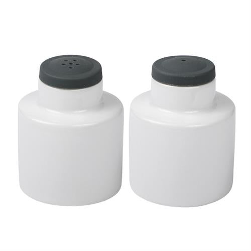 Salt &amp; Pepper Shaker porcelain white with silicone top