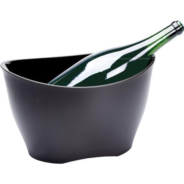 Ice Bucket frosted black 40*29,5 cm H 25 cm 13,5 L