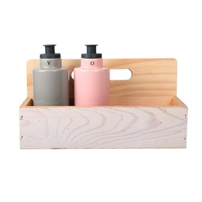 Wooden Service Tray, aged white 7*10*27 cm