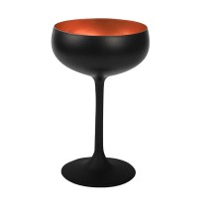 Olympic matt-black Champagne Saucer Bronze 230 ml 6/box