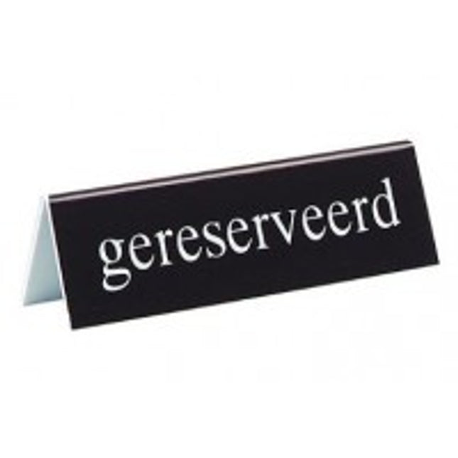 Sign Reserved/Reserved 13*4 cm
