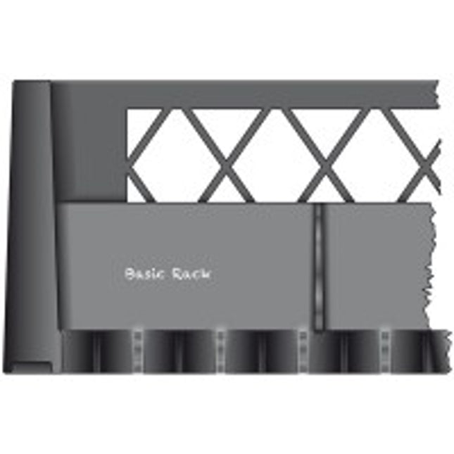 49 Compartment Base Rack Black 6/box
