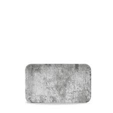 Urban Gray Organic Rectangular Plate 12/box