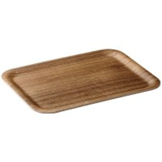 Non-slip Tray Teak Rectangular Medium