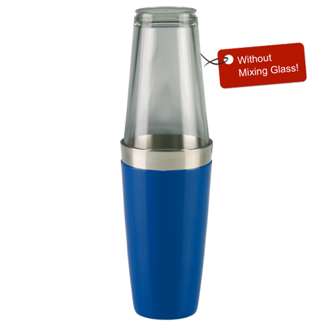 Boston Shaker vinyl coated blue 830 ml