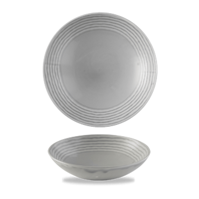 Harvest Norse Gray Coupe Bowl 18.2cm 12/box