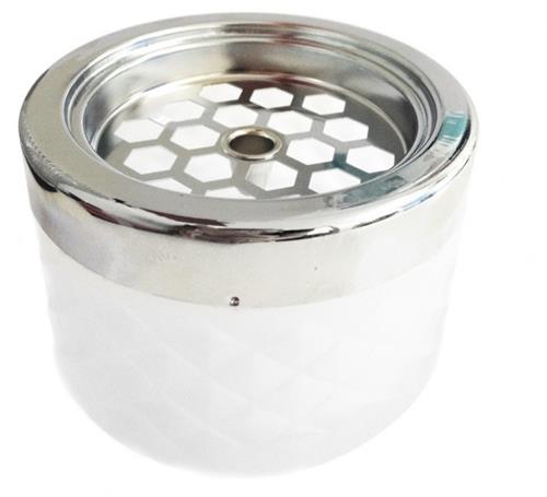 Windproof Ashtray frosted with chrome cap