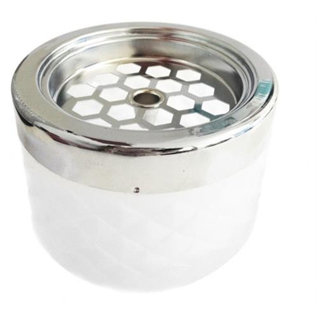 Windproof Ashtray frosted with chrome cap