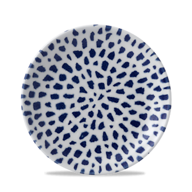 Terrazzo Blue Coupe Plate 21,7cm 12/box