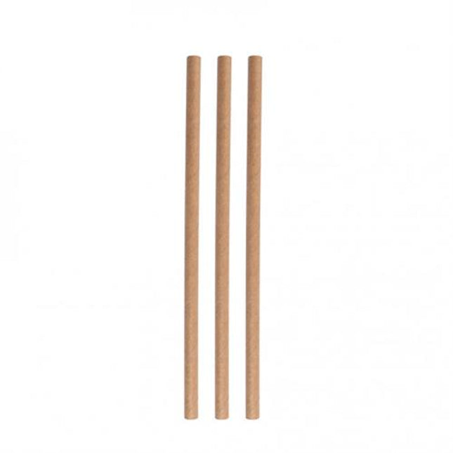 Paper straws eco beige 6*150 mm