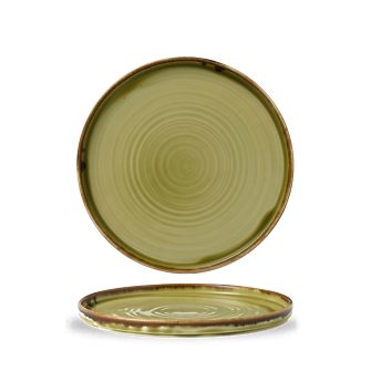 Harvest Green Walled Plate 26 cm 6/box