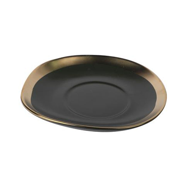 Dynasty Saucer green/gold 6/box