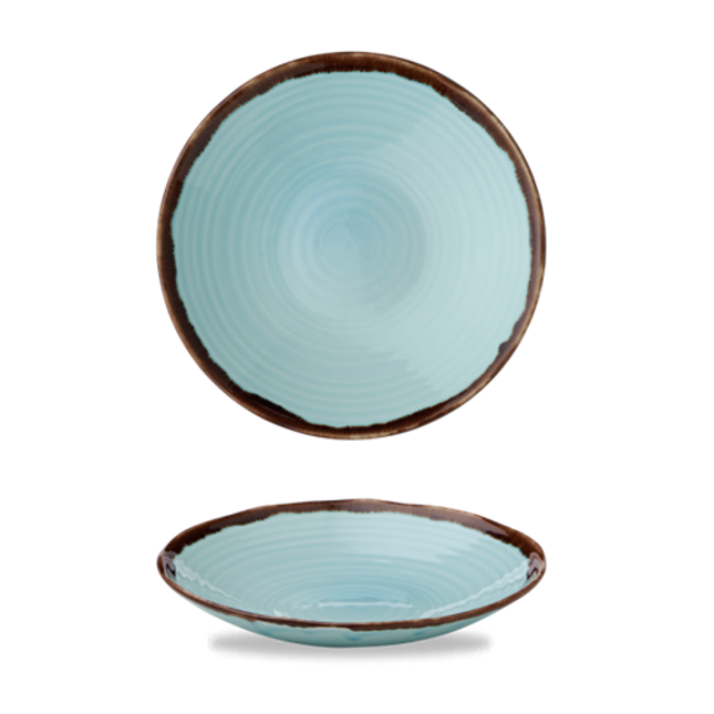 Harvest Turquoise Organic Coupe Bowl 24.5 cm 12/box