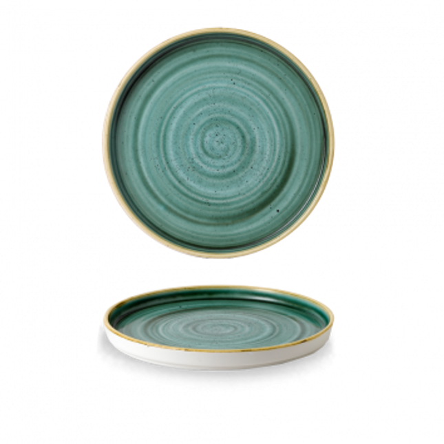 Samphire Green Walled Plate 21cm 6/box